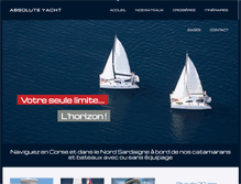 Tablet Screenshot of absolute-yacht.com